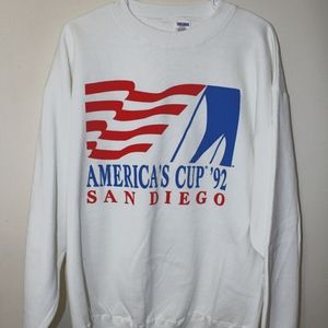 XL Vintage White Crewneck